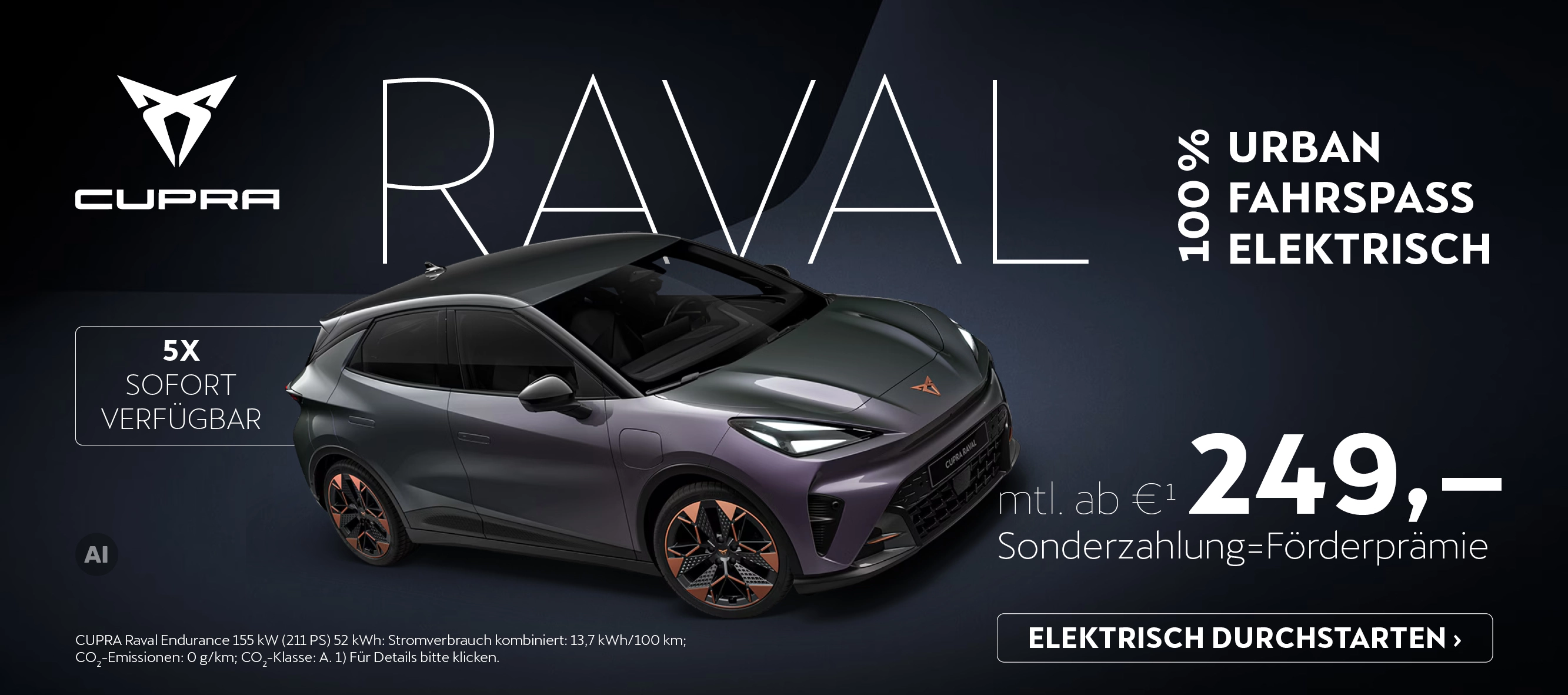 Cupra Raval neue Rate